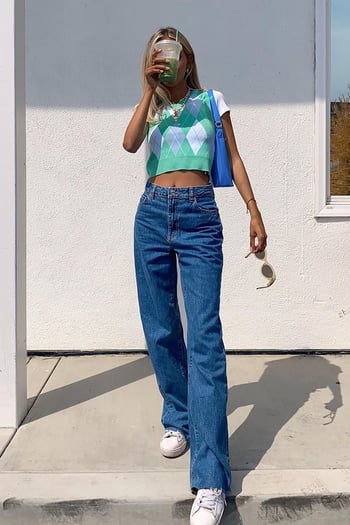Mad Girls Mavi Palazzo Jean MG1289