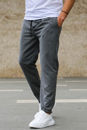 Madmext Men Anthracite Jogger Trousers 4242