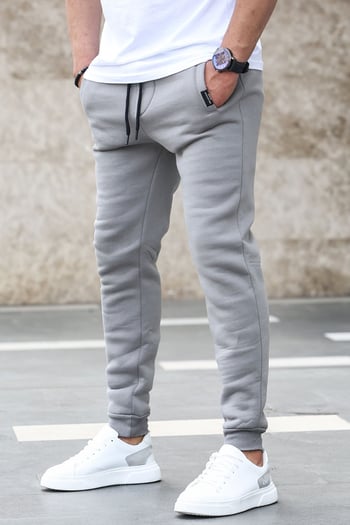 Smoke Gray Basic Sweatpants 4210