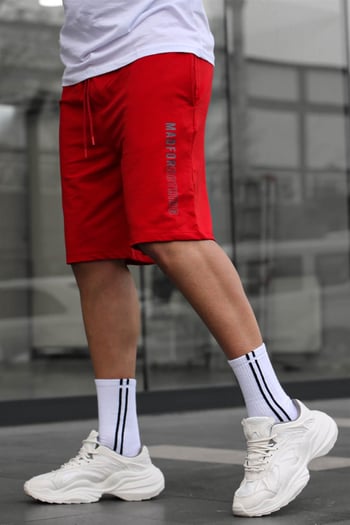 Madmext Kırmızı Kapri Şort 5403