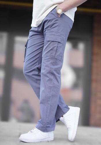 Füme Erkek Kargo Cep Baggy Pantolon 6811