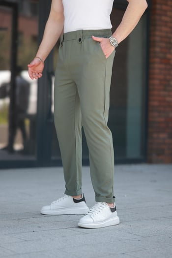 Çağla Yeşili Regular Fit Erkek Pantolon E6574