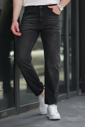 Füme Erkek Jean Pantolon E7419