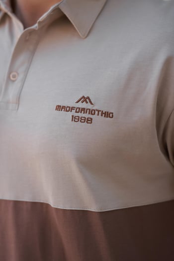 Sütlü Kahverengi Polo Yaka Erkek Tişört E7116