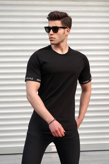 Men Basic Black T-Shirt