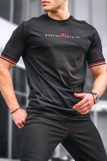 Men Basic Black T-Shirt