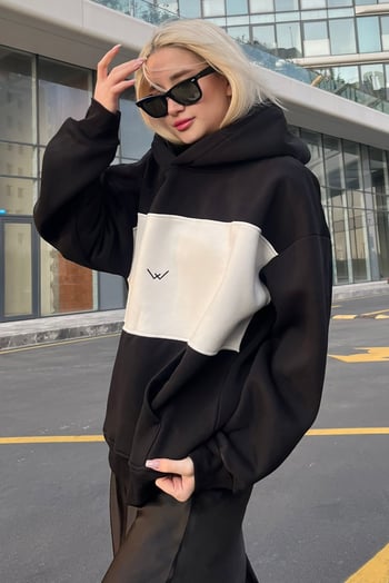 Black Block Color Sweatshirt MG1544