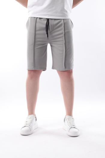 Madmext Boyalı Gri Cepli Erkek Şort E6559