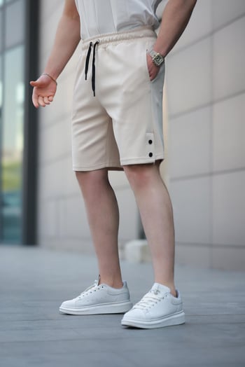 Bej Basic Erkek Şort E6567