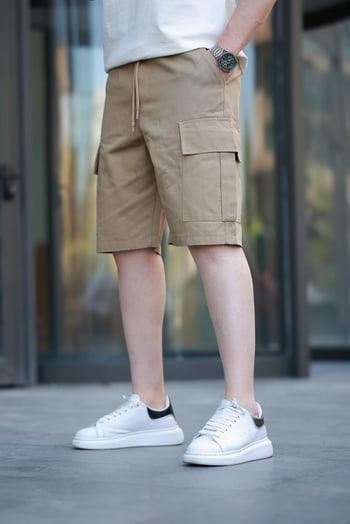 Camel Kargo Cepli Erkek Şort E6571