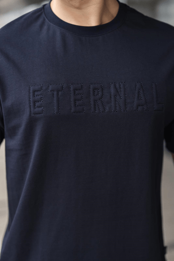 Lacivert Erkek Şort T-shirt Takım E7347