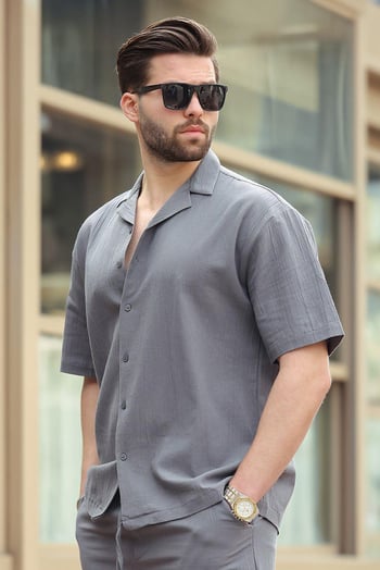 Füme Basic Erkek Şort Takımı 6729