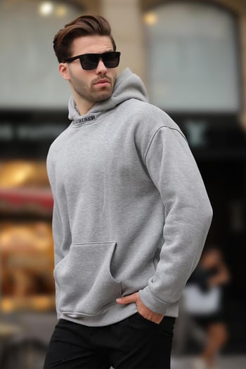 Grimelanj Kapüşonlu Nakış Detaylı Sweatshirt 7099
