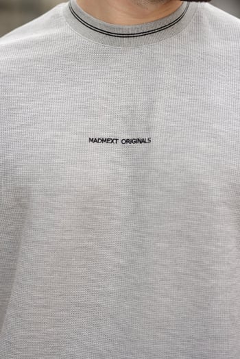 Grimelanj Nakış Detaylı Basic Erkek T-shirt E7106