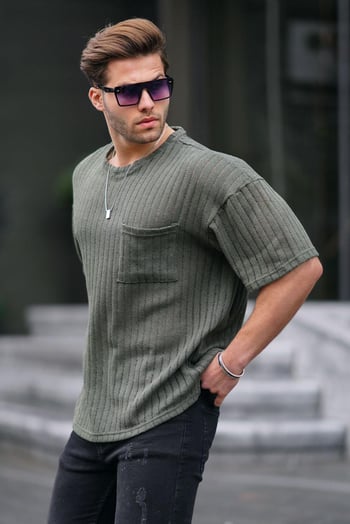 Yeşil Oversize Erkek Tişört 6180
