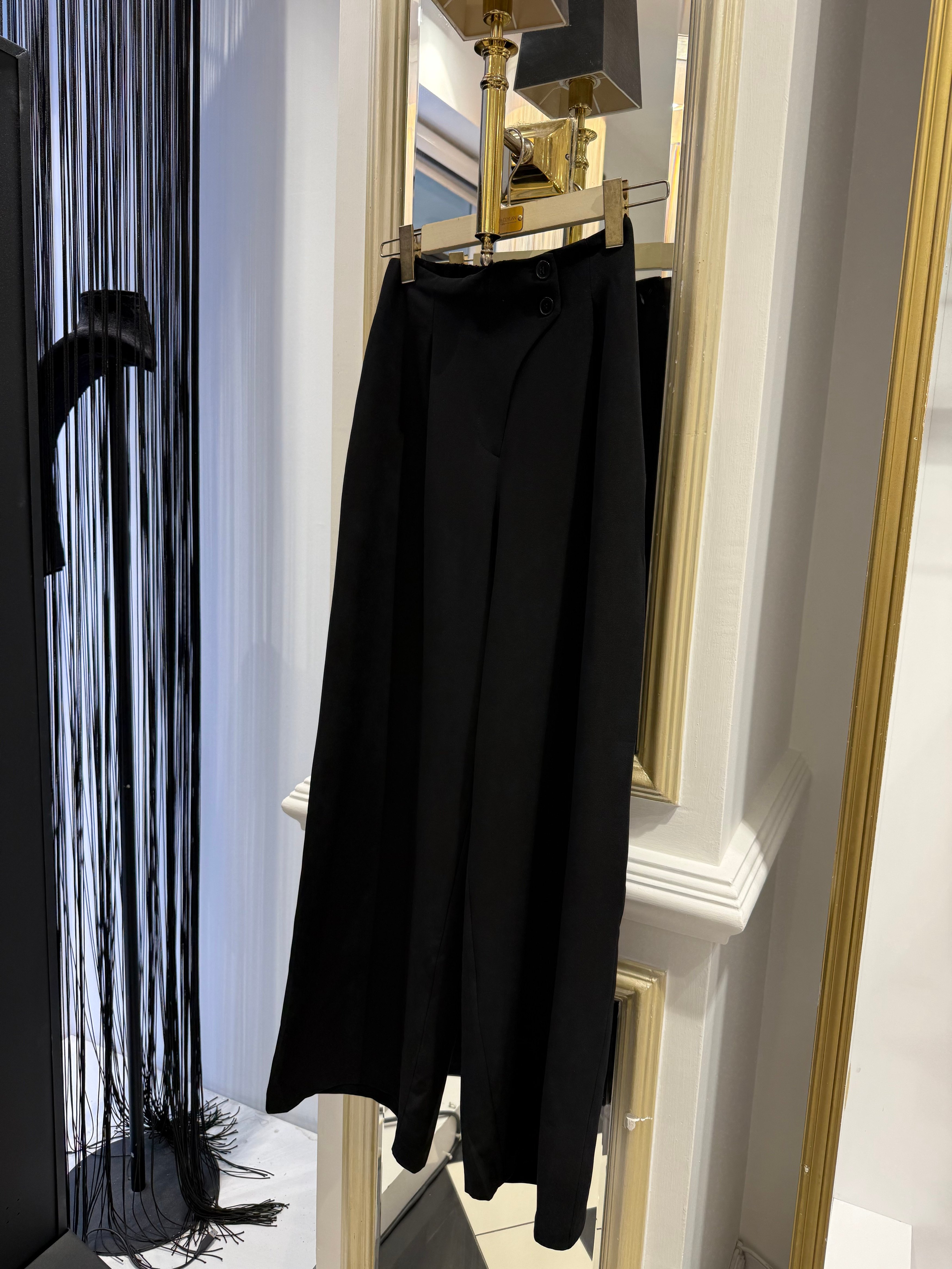 Asimetrik Çift  Düğmeli Pantalon
