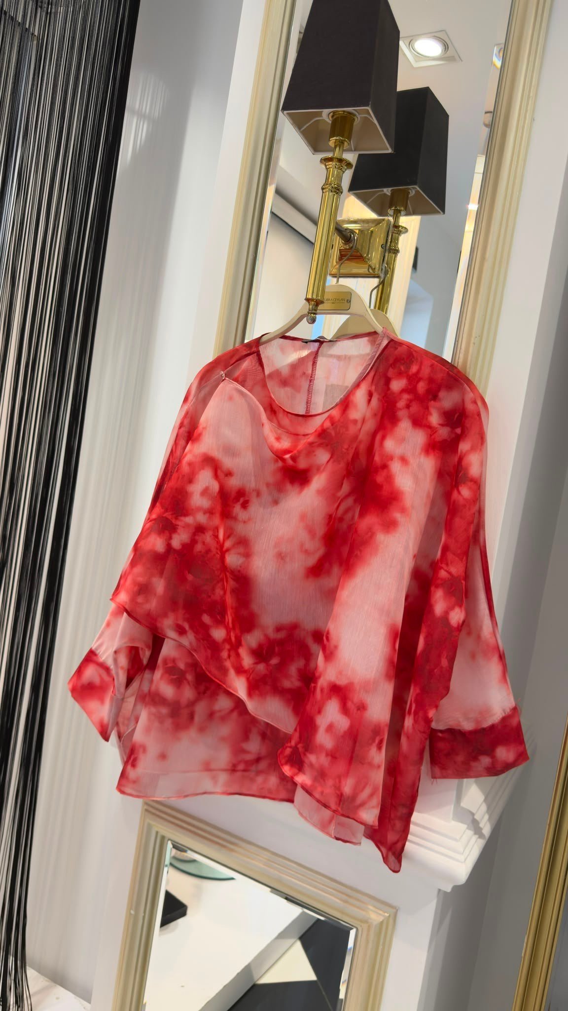 Pelrinli Batik Desenli  Bluz