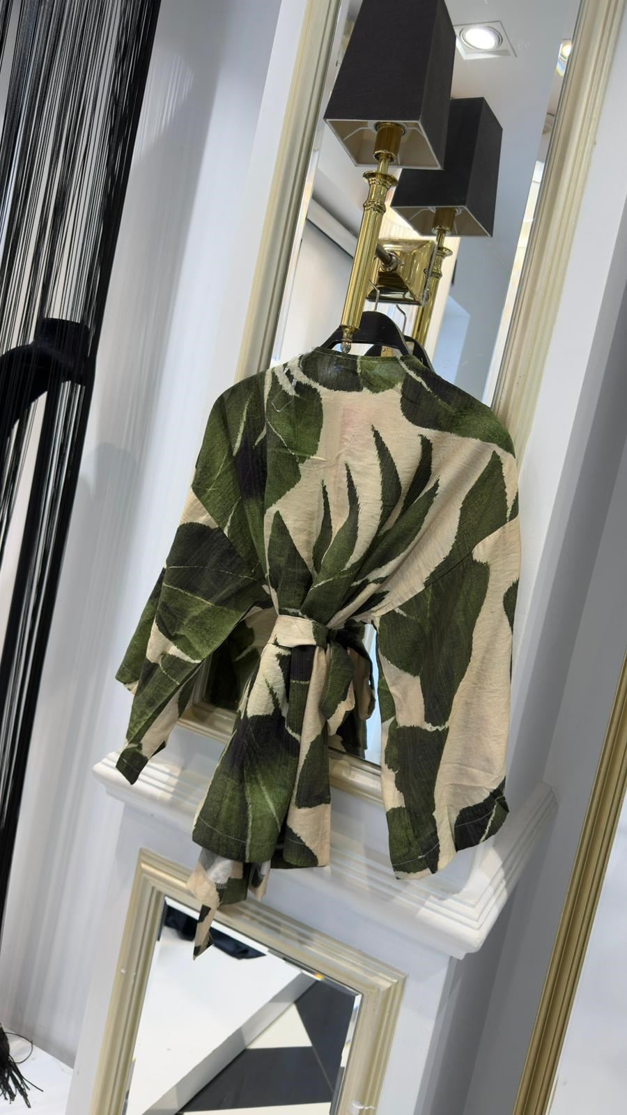 Tropikal Desenli Kimono 