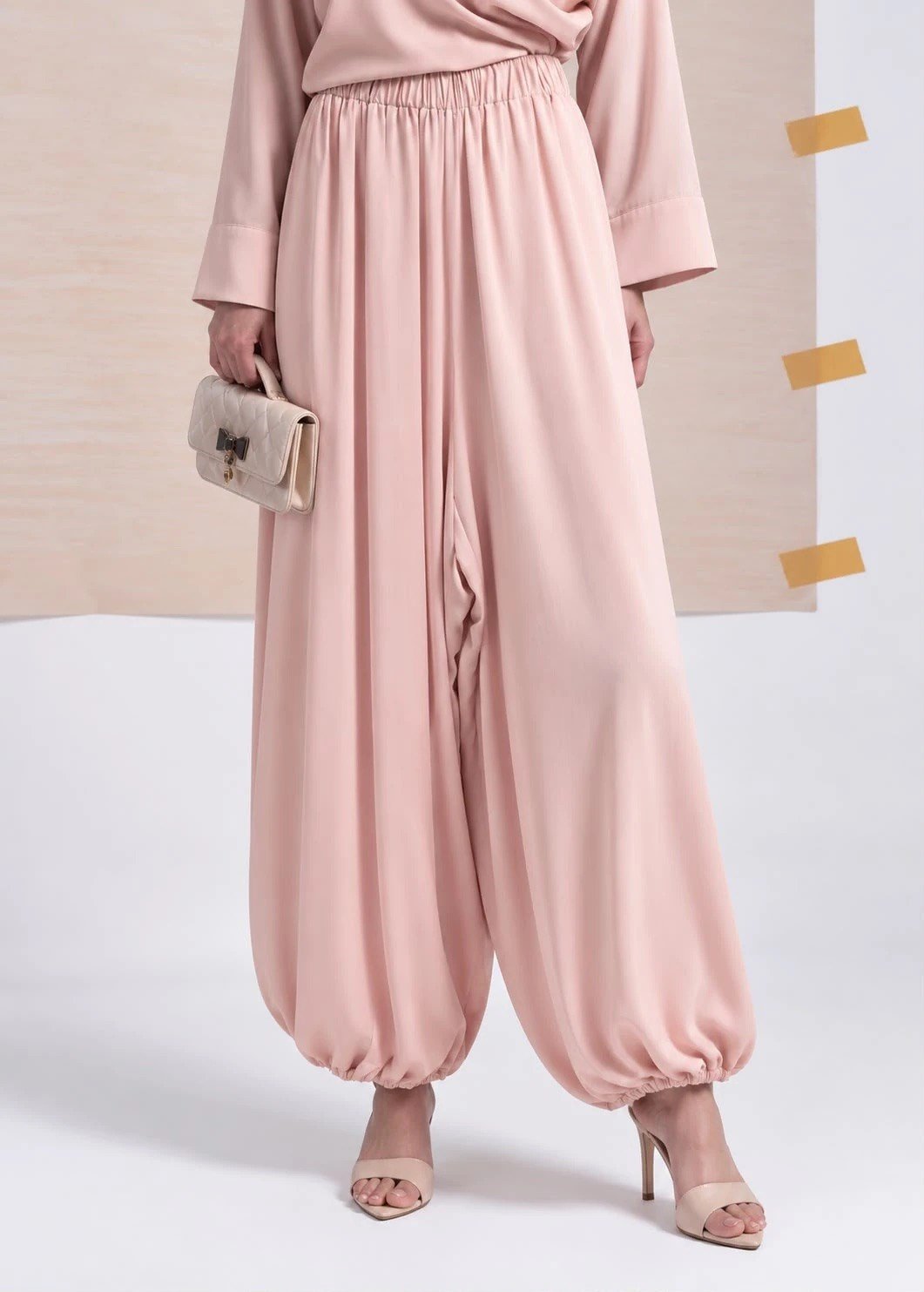 Saten Şalvar Pantalon
