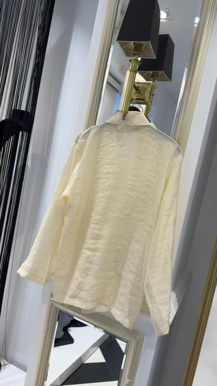 Kuşak Detaylı Keten Kimono