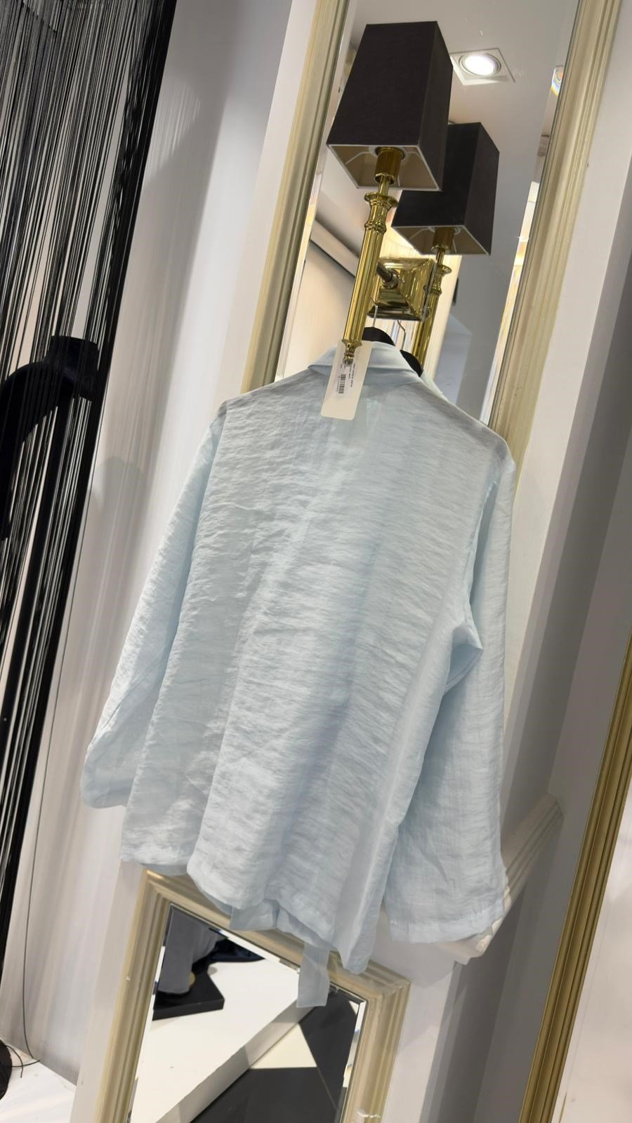 Kuşak Detaylı Keten Kimono