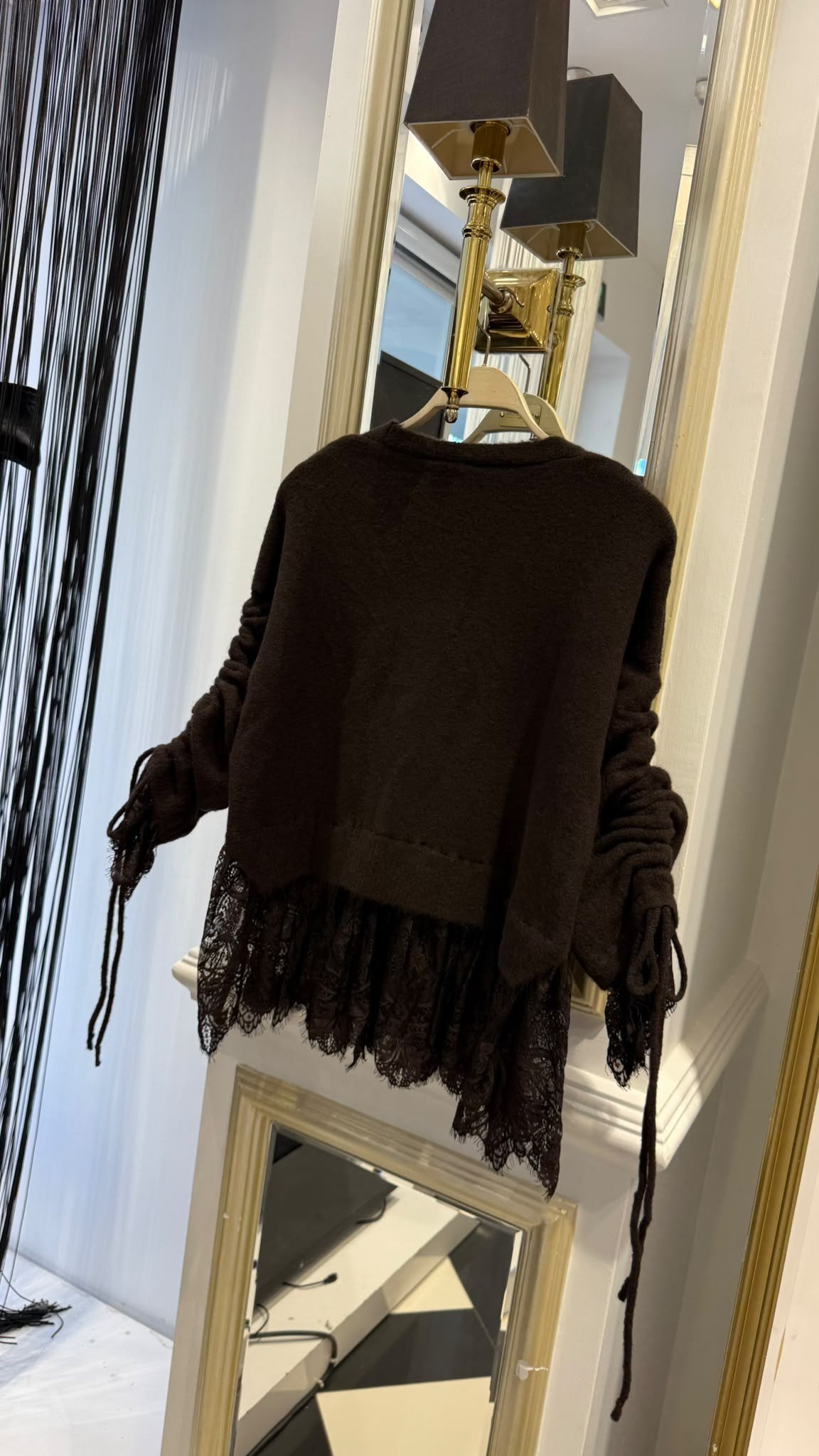 Dantelli Crop Hırka