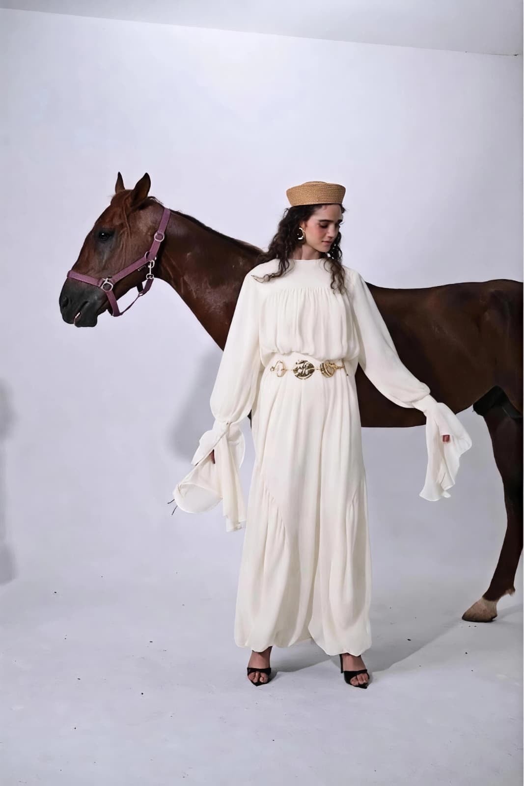 Drape Detay Şifon Bluz