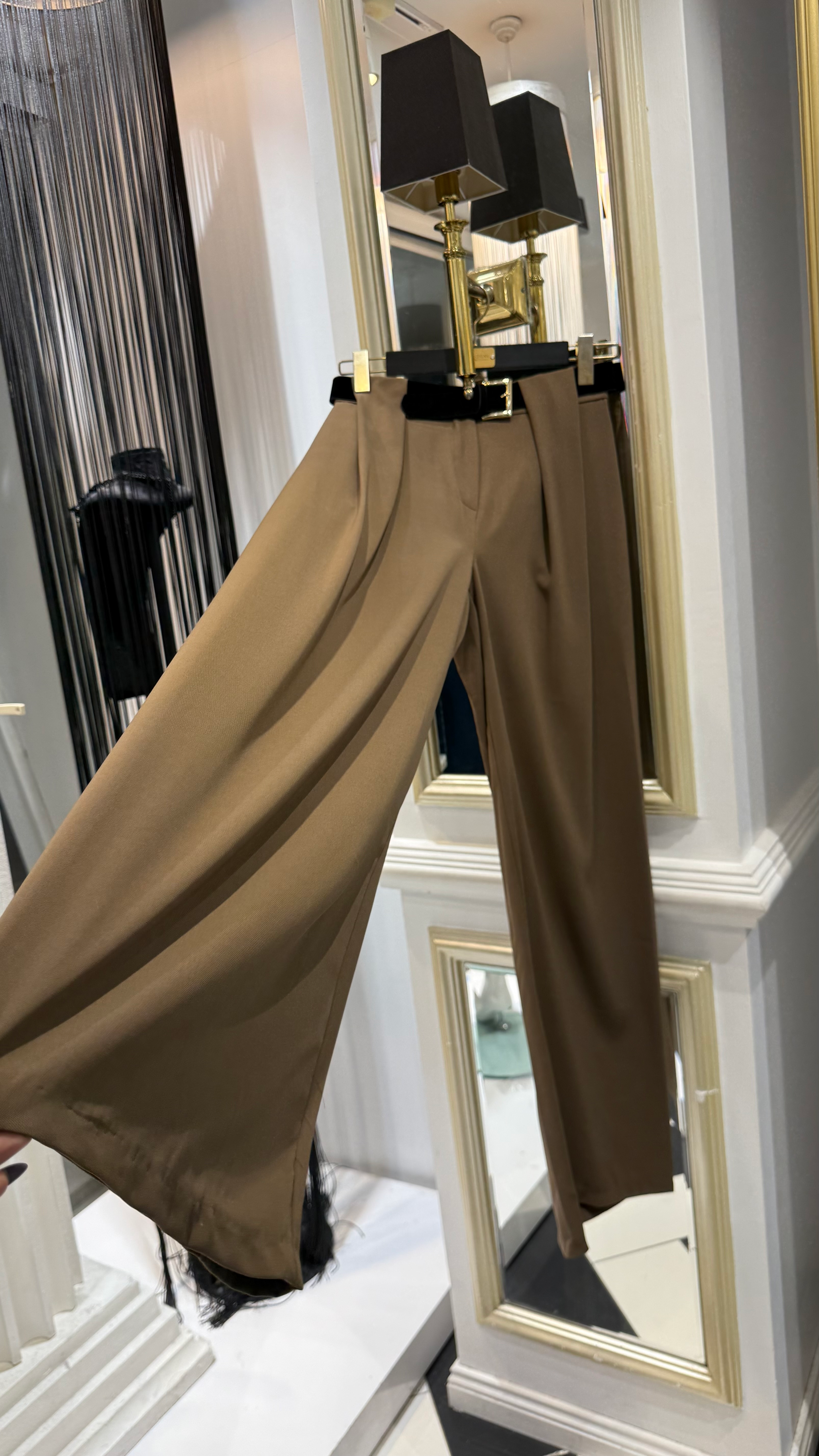 Kemerli Palazzo Pantolon