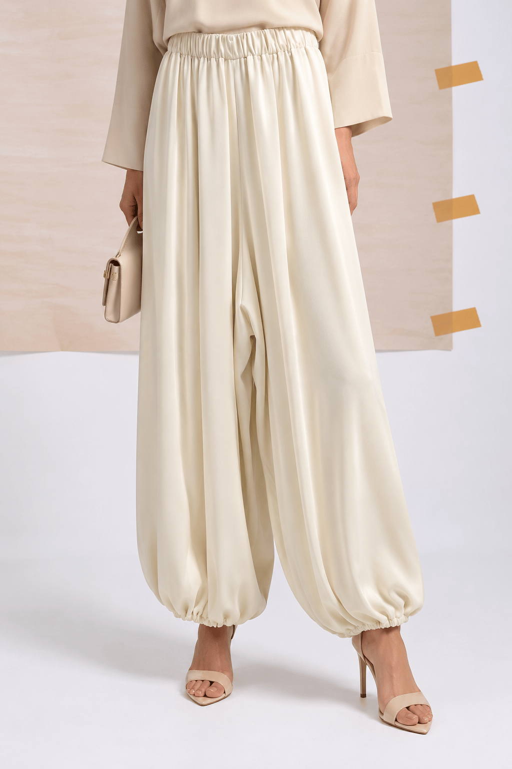 Saten Şalvar Pantalon