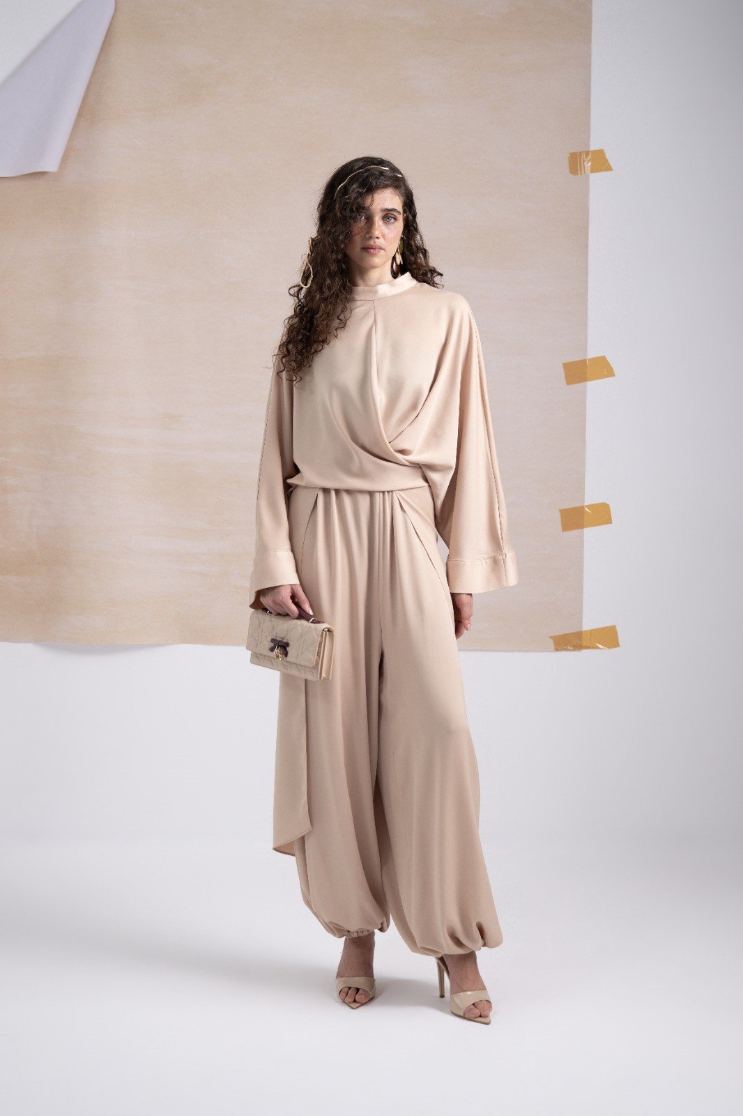 Saten Şalvar Pantalon