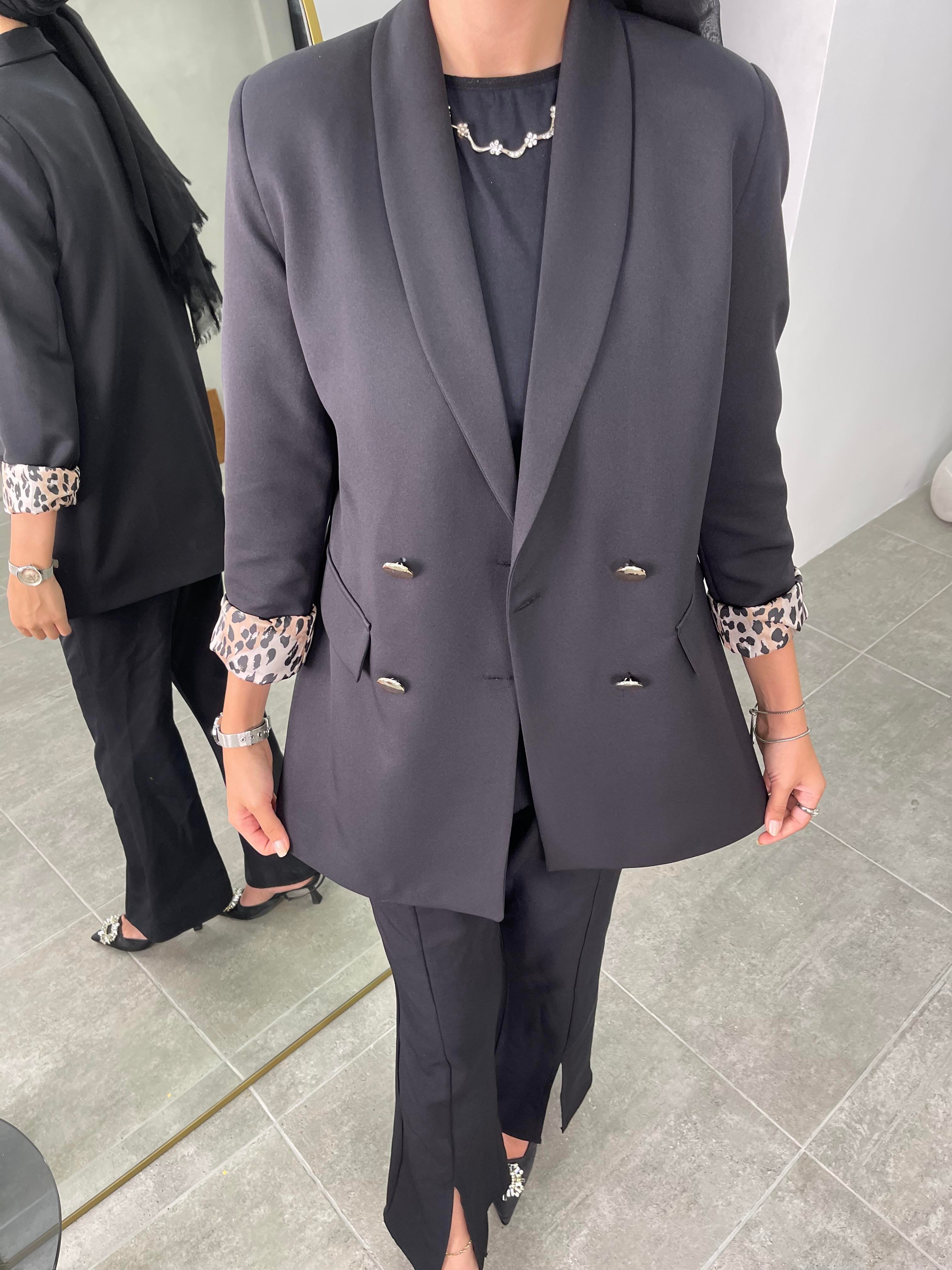 Leoparlı Ceket