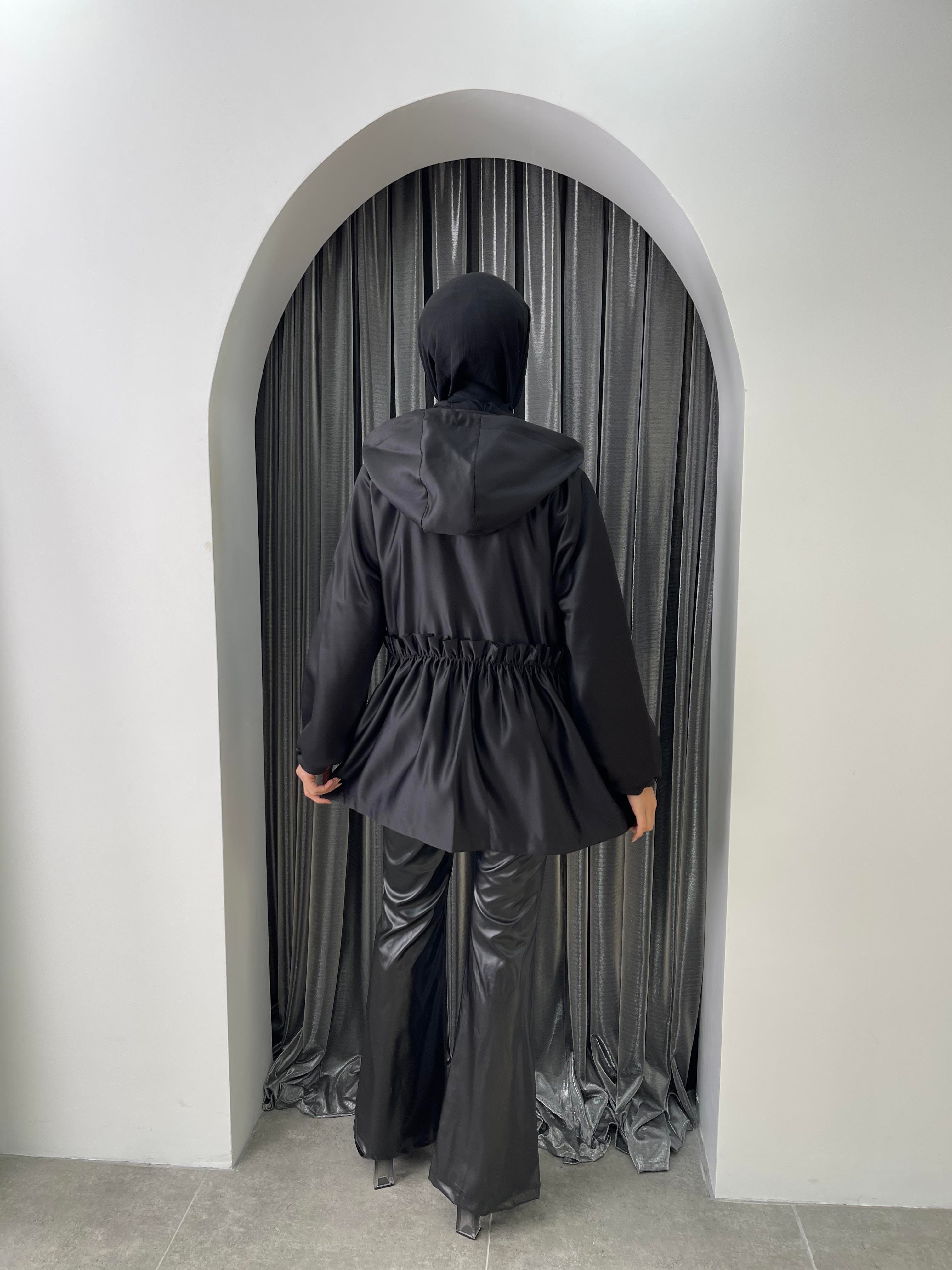 Tasarım Kapüşon Trenç