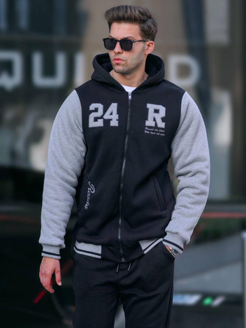 Men bomber jacket wholesale Black color