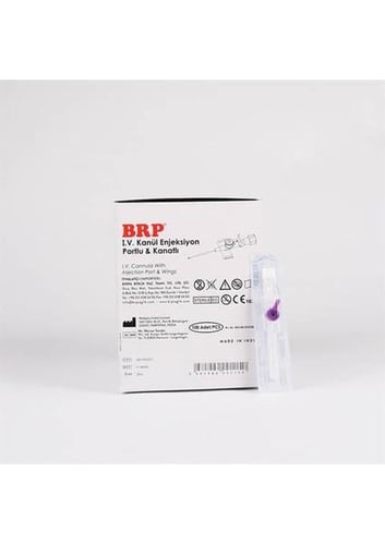Brp Branül (ıntraket) 100 lü Paket 26G Mor