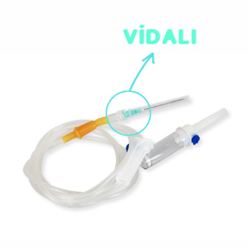 Brp Serum Seti 25 'li Paket Yeşil uçlu (VİDALI)