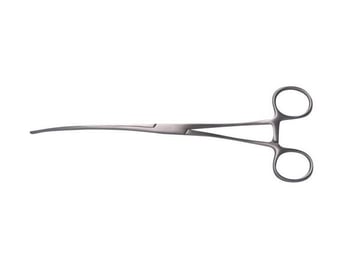 Kruuse Veteriner Bağırsak Pensi. 23 cm. Eğri