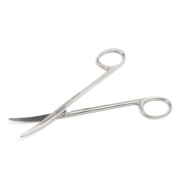 Kruuse Veteriner Makas. 14,5 cm. 5,5 K/K . Eğri.