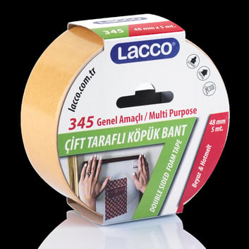 Lacco Çift Taraflı Köpük Bant - 48 mm* 5 mt.