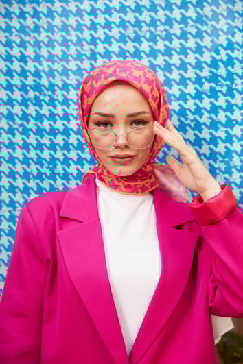 Aura Kazayağı Soft Eşarp Pembe 1155-06
