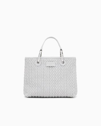 Emporio Armani Emporıo Armani Kadın Kabartma Desenli Manyetik Kapamalı Çıkarılabilir Omuz Askılı Gri Omuz Çantası EW000361 AF18941-U8028