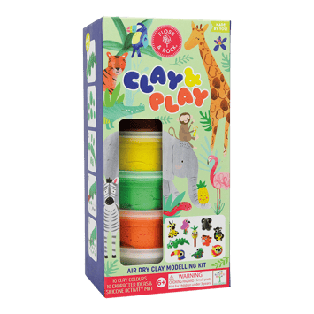 Floss & Rock Clay And Play Hava İle Kuruyan Kil Seti/ Jungle