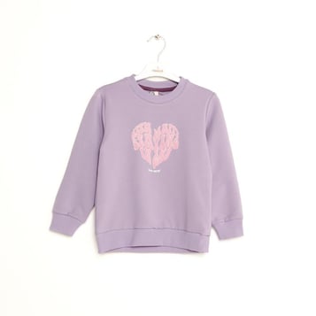 Kız Çocuk Baskılı Cotton Sweatshirt 1-5 Yaş