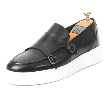 Maro Model Hakiki Deri Erkek Siyah Loafer