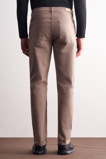 Açık Bej 5 Cep Casual Slim Fit Pamuklu 5 Cep Pantolon 1003255318