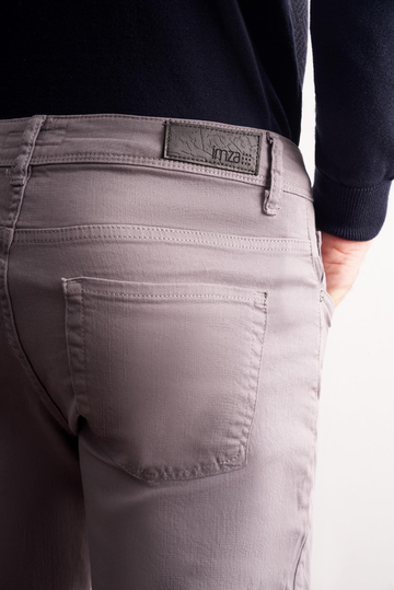 Gri 5 Cep Casual Slim Fit Pamuklu 5 Cep Pantolon 1003255318