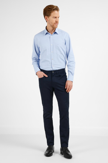 Koyu Lacivert 5 Cep  Düz Paça Pamuklu Slim Fit 5 Cep Casual Pantolon 1003255154