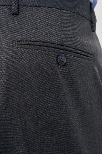 Lacivert Düz Gabardin Esnek Yan Cep Slim Fit Classic Pantolon 1003245209_220