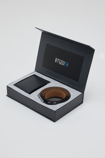 Siyah Kemer Cüzdan Set 1048240100