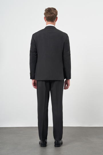 Siyah Mono Yaka 4 Drop Comfort Fit Classic Takım Elbise 1001245168