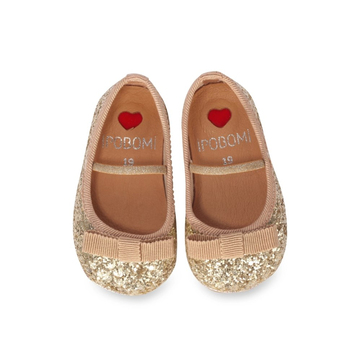İpobomi Sparkle Altın Kız Bebek Patik